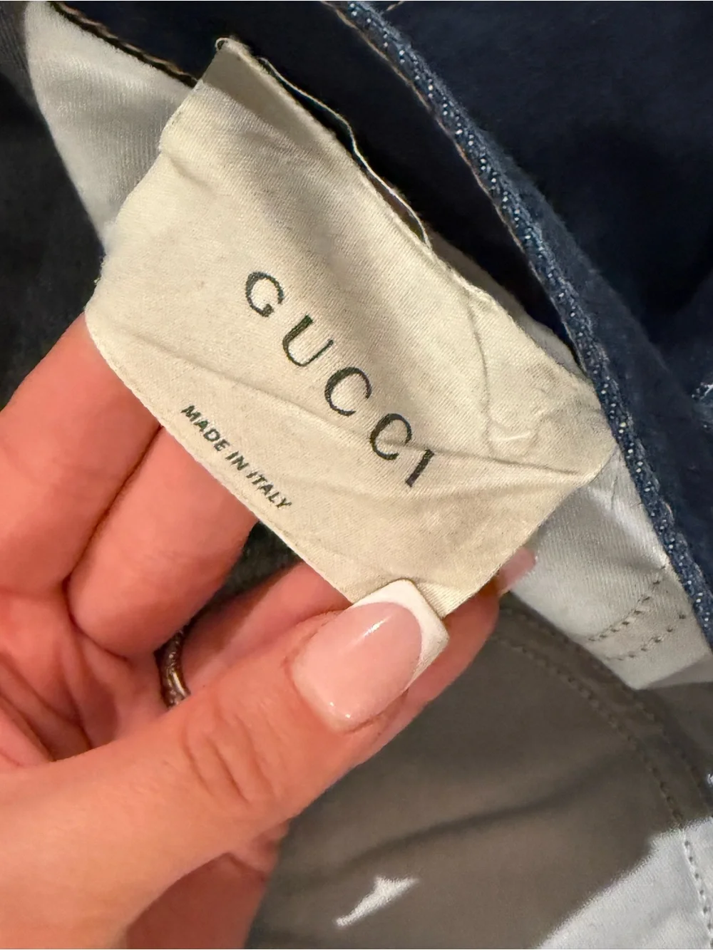 Authentic Gucci Tiger Embroidered Jeans  Size 31 Made in Italy RARE🐅